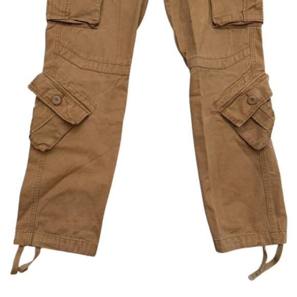 Matchstick Mens Cargo Pants Size 29 Small Workwear Drawstring Pockets - Picture 3 of 6